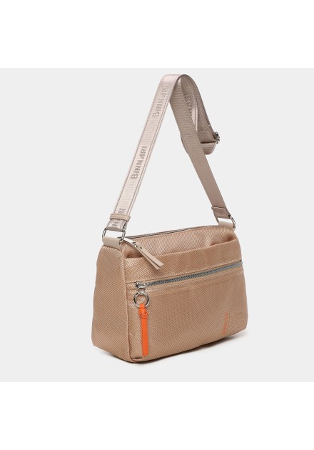 Bolso bandolera mediana Yuna 20203 Binnari color camel